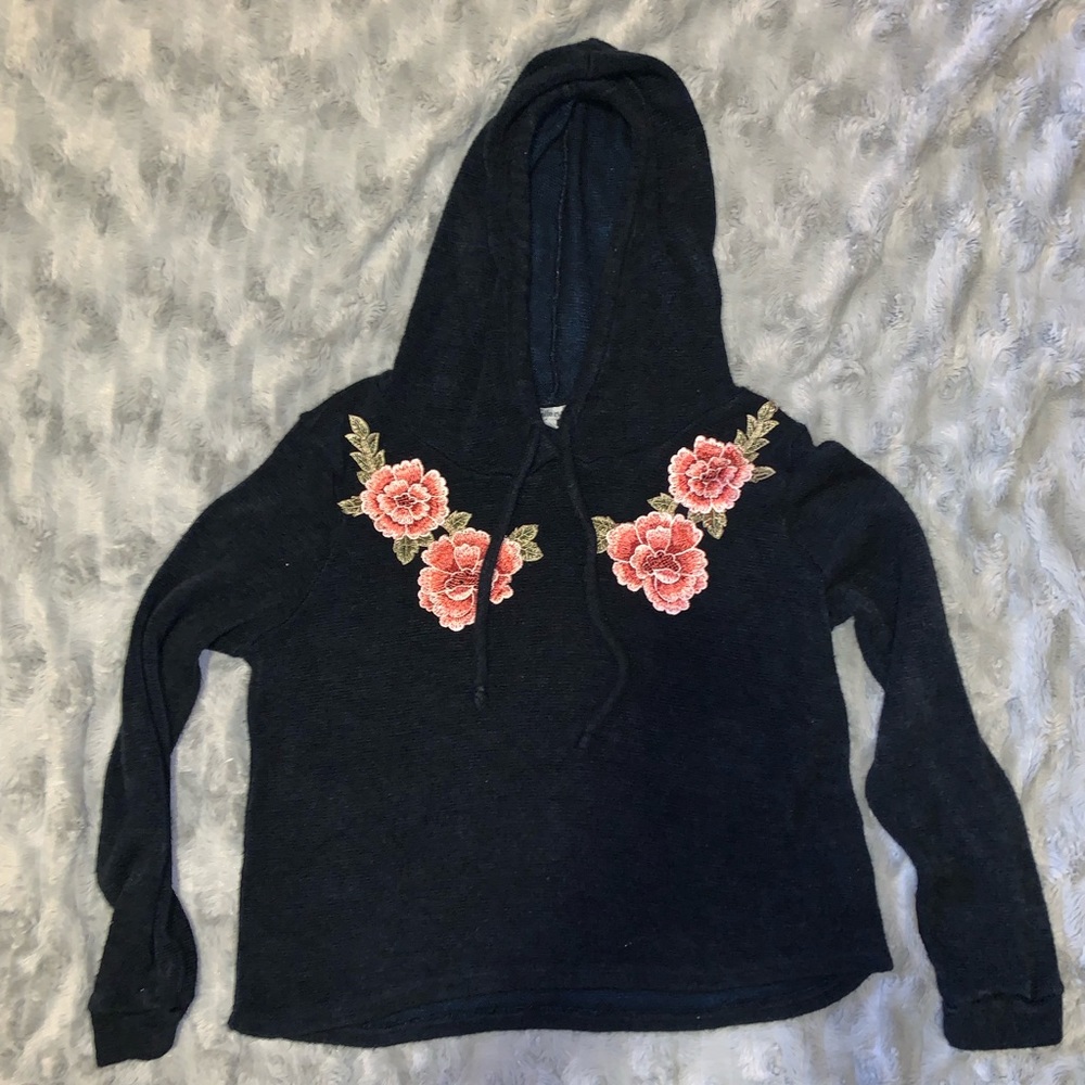 Navy Blue cropped Sweater